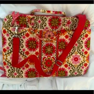 NWOT VERA BRADLEY COMPUTER BAG WITH HANDLES/BRAIDED NYLON STRAP never worn